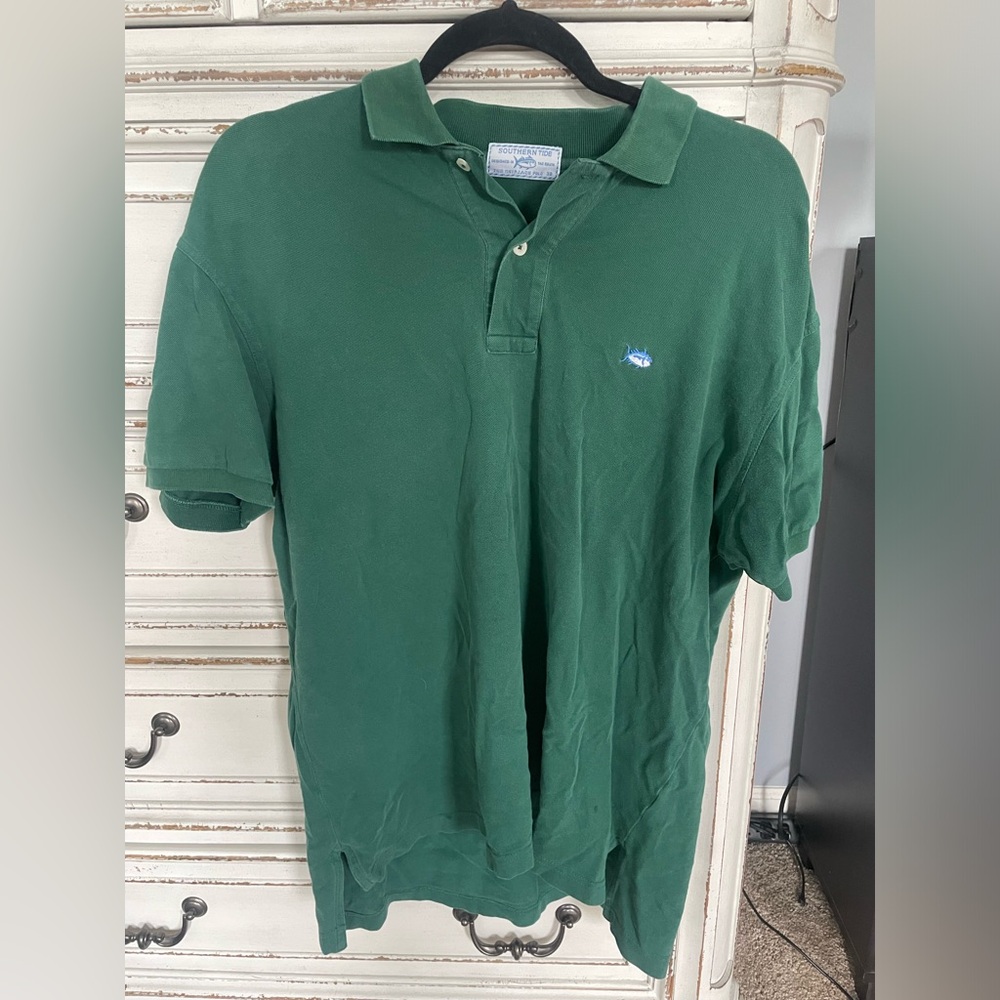 Southern Tide Green Polo Size M